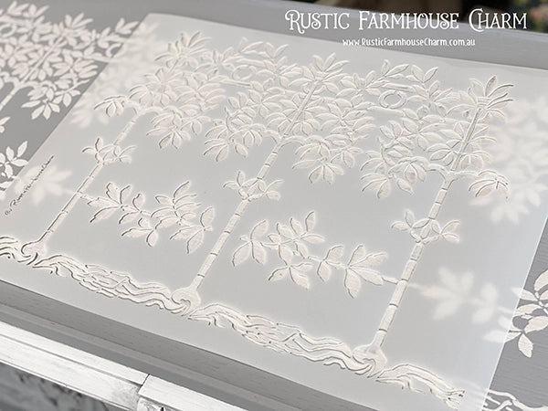 GRECIAN GARDEN Designer Stencil by Rustic Farmhouse Charm - Rustic Farmhouse Charm