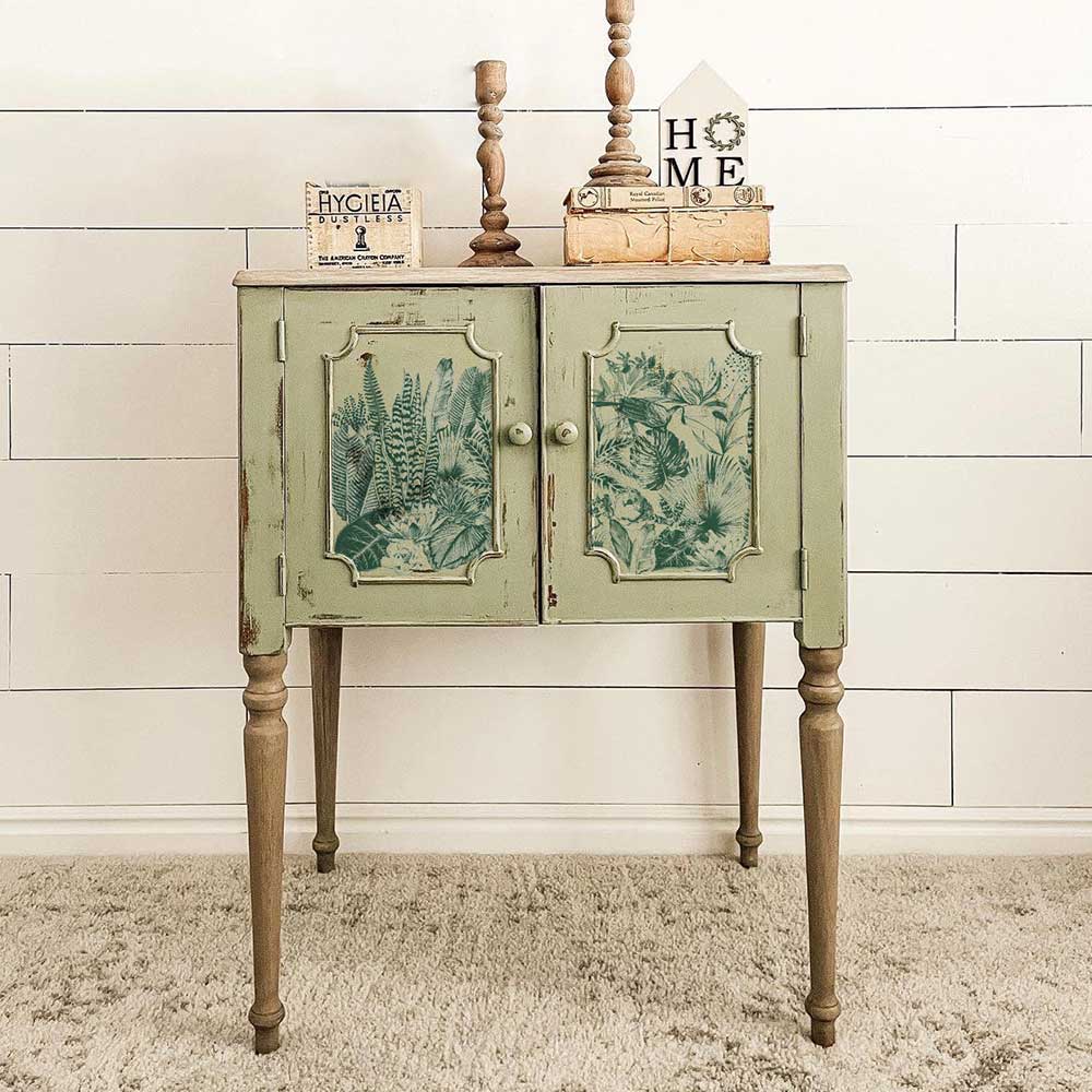 GREEN FOLIAGE Redesign Middy Transfer (3 sheets, each 21.59cm x 27.94cm) - Rustic Farmhouse Charm