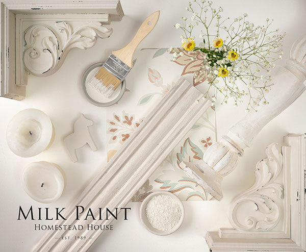Homestead House Milk Paint - GUSTAVIAN WHITE - Rustic Farmhouse Charm