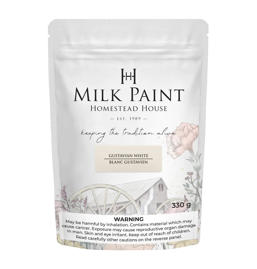Homestead House Milk Paint - GUSTAVIAN WHITE - Rustic Farmhouse Charm