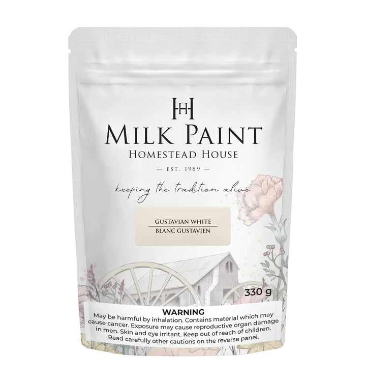Homestead House Milk Paint - GUSTAVIAN WHITE - Rustic Farmhouse Charm
