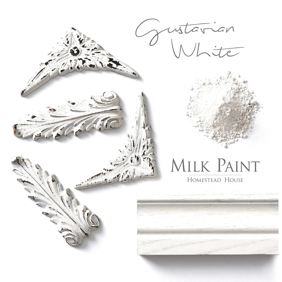 Homestead House Milk Paint - GUSTAVIAN WHITE - Rustic Farmhouse Charm