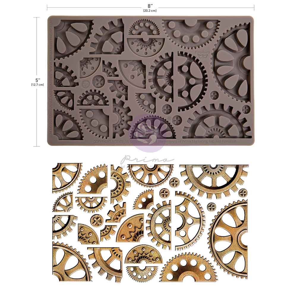 NEW! Finnabair Mould - HALVES & QUARTERS (5" x 8") - Rustic Farmhouse Charm