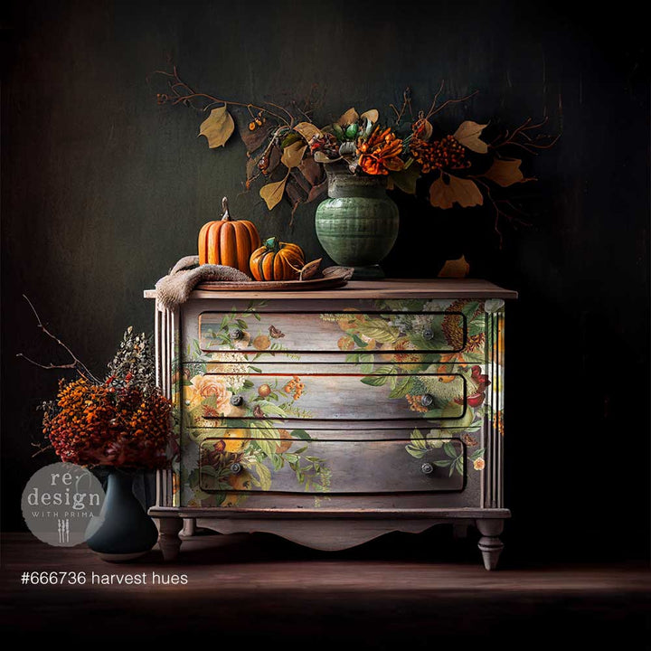 Redesign Transfer - HARVEST HUES (60.96cm x 88.9cm) - Rustic Farmhouse Charm