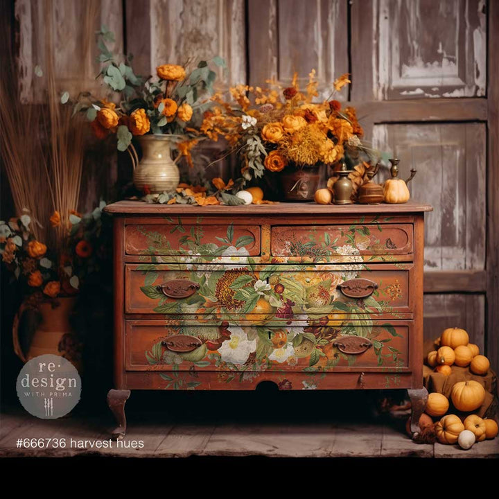 Redesign Transfer - HARVEST HUES (60.96cm x 88.9cm) - Rustic Farmhouse Charm