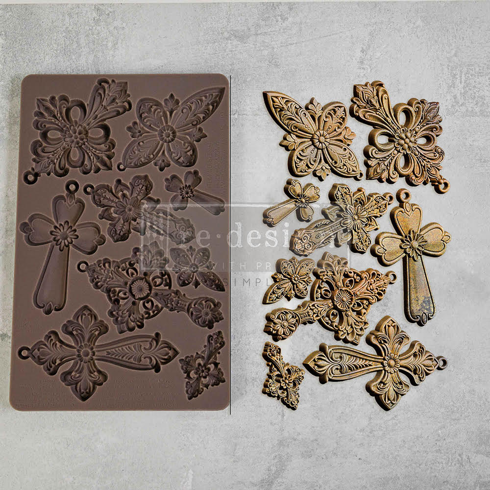Redesign Mould - HOLY HARMONY (5" x 8") - Rustic Farmhouse Charm