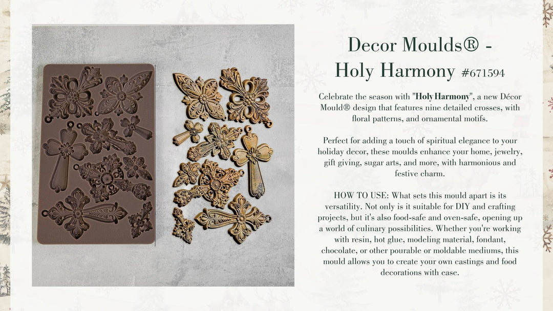 Redesign Mould - HOLY HARMONY (5" x 8") - Rustic Farmhouse Charm