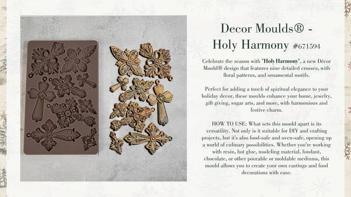 Redesign Mould - HOLY HARMONY (5" x 8") - Rustic Farmhouse Charm