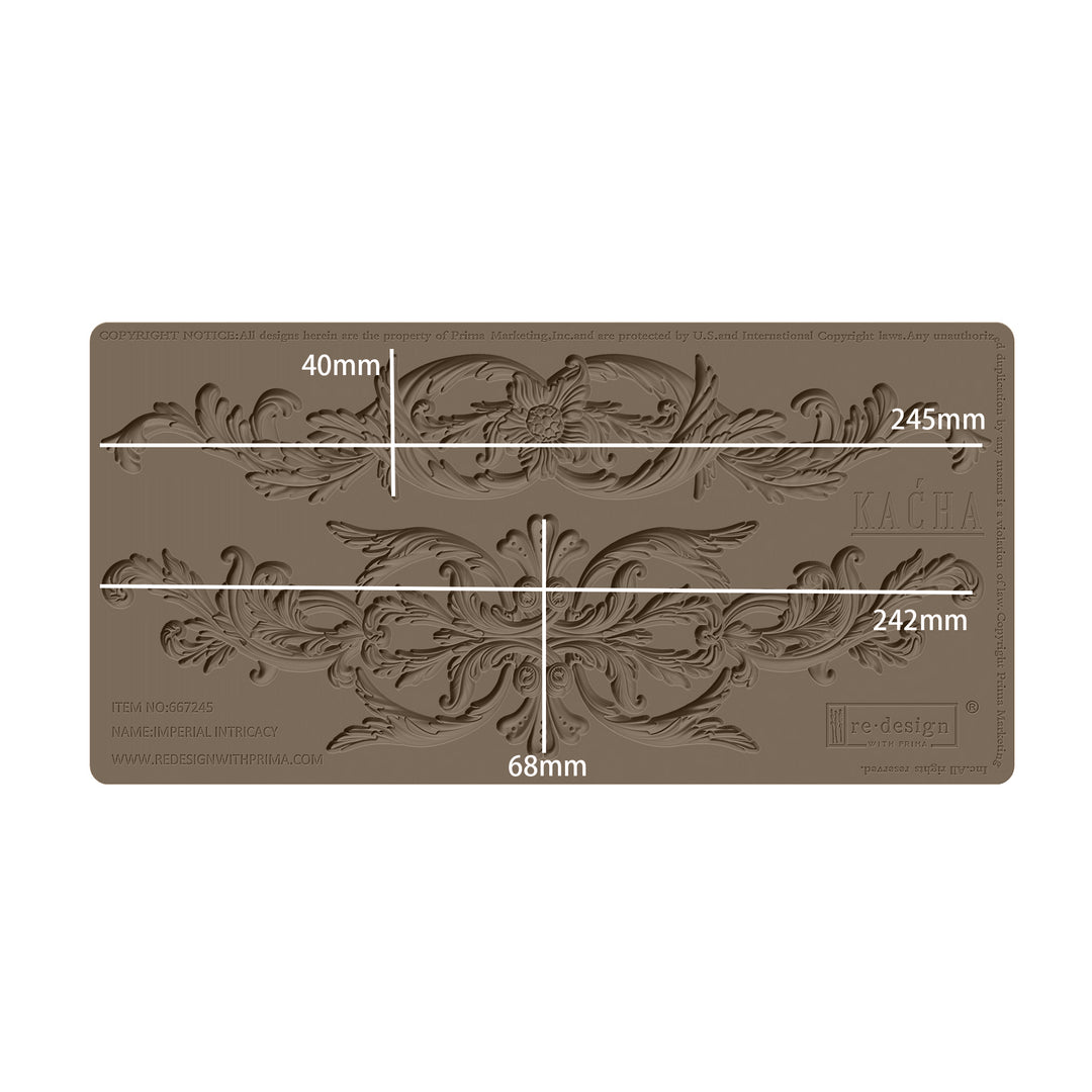 Redesign Mould - IMPERIAL INTRICACY by Kacha - Rustic Farmhouse Charm