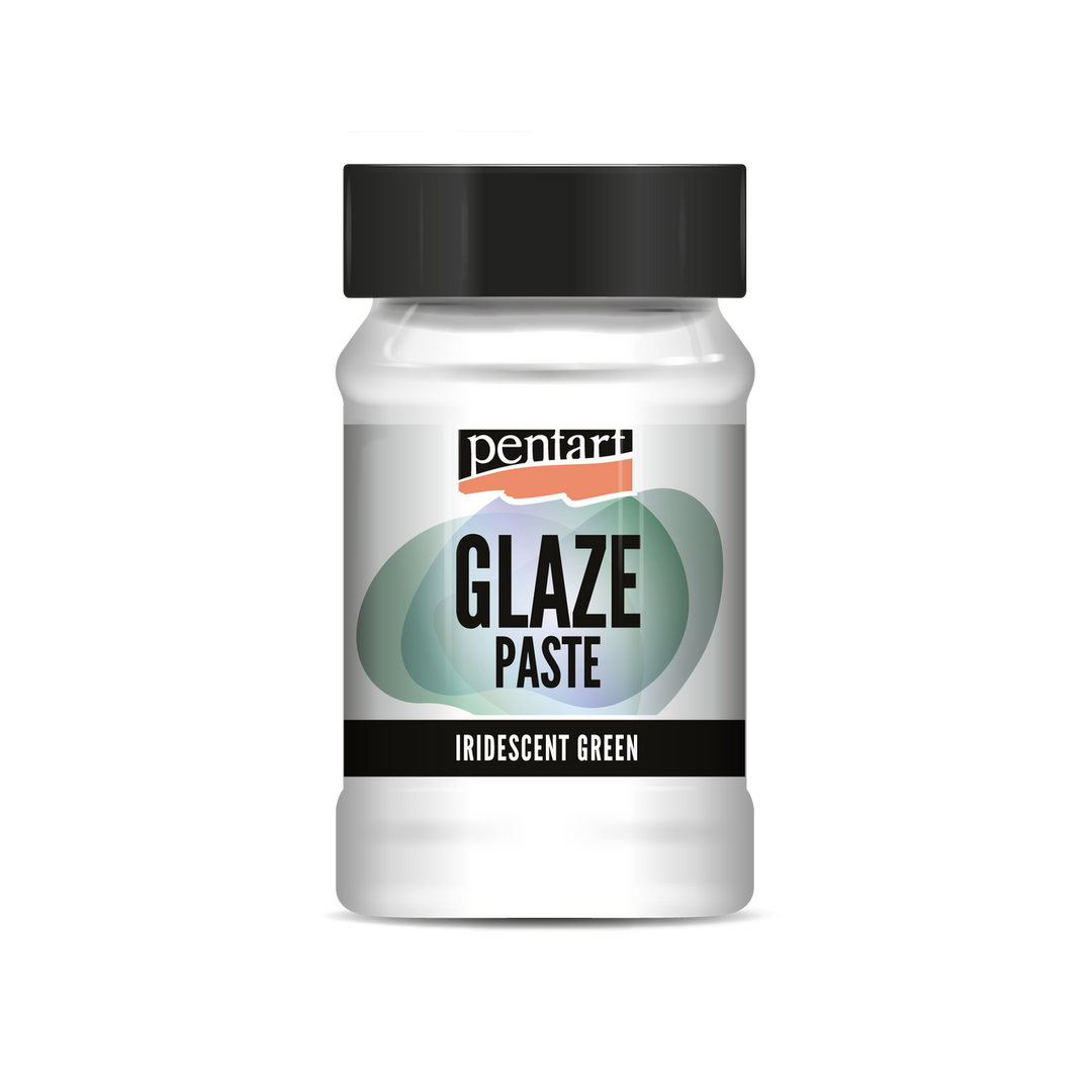 Pentart IRIDESCENT GREEN Glaze Paste 100ml - Rustic Farmhouse Charm