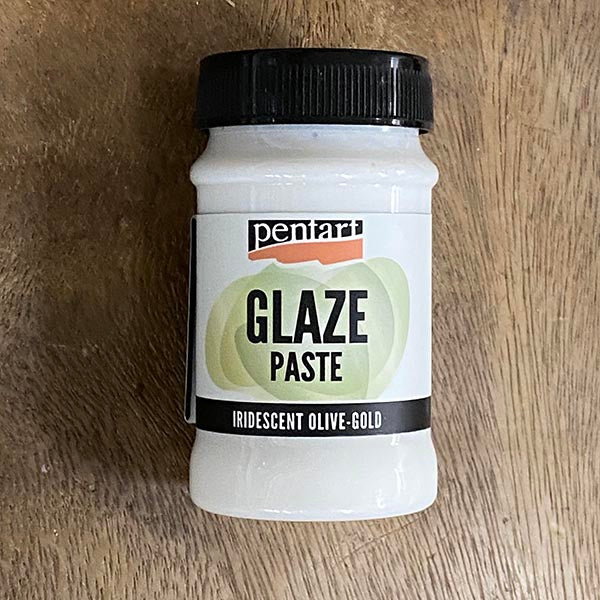 Pentart IRIDESCENT OLIVE-GOLD Glaze Paste 100ml - Rustic Farmhouse Charm