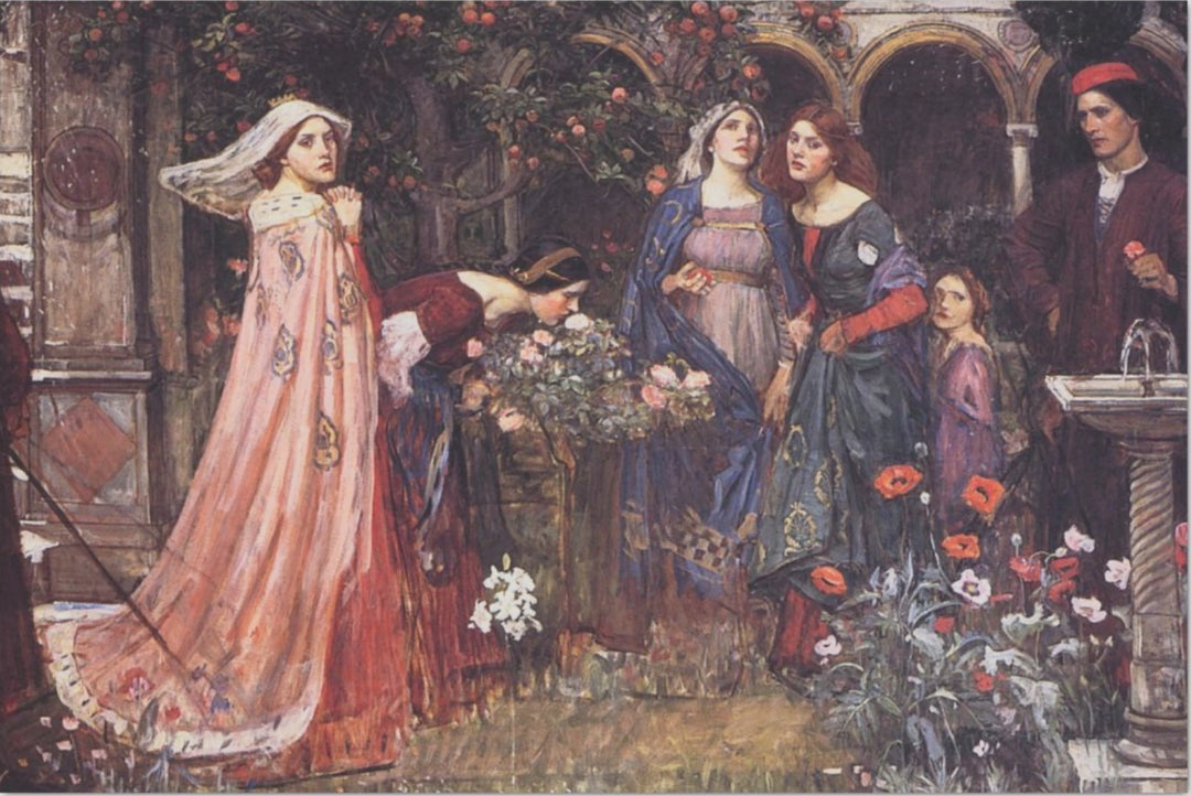 Decoupage Tissue Paper - John Waterhouse Painting 'The Enchanted Garden' (50.8cm x 76.2cm) - Rustic Farmhouse Charm