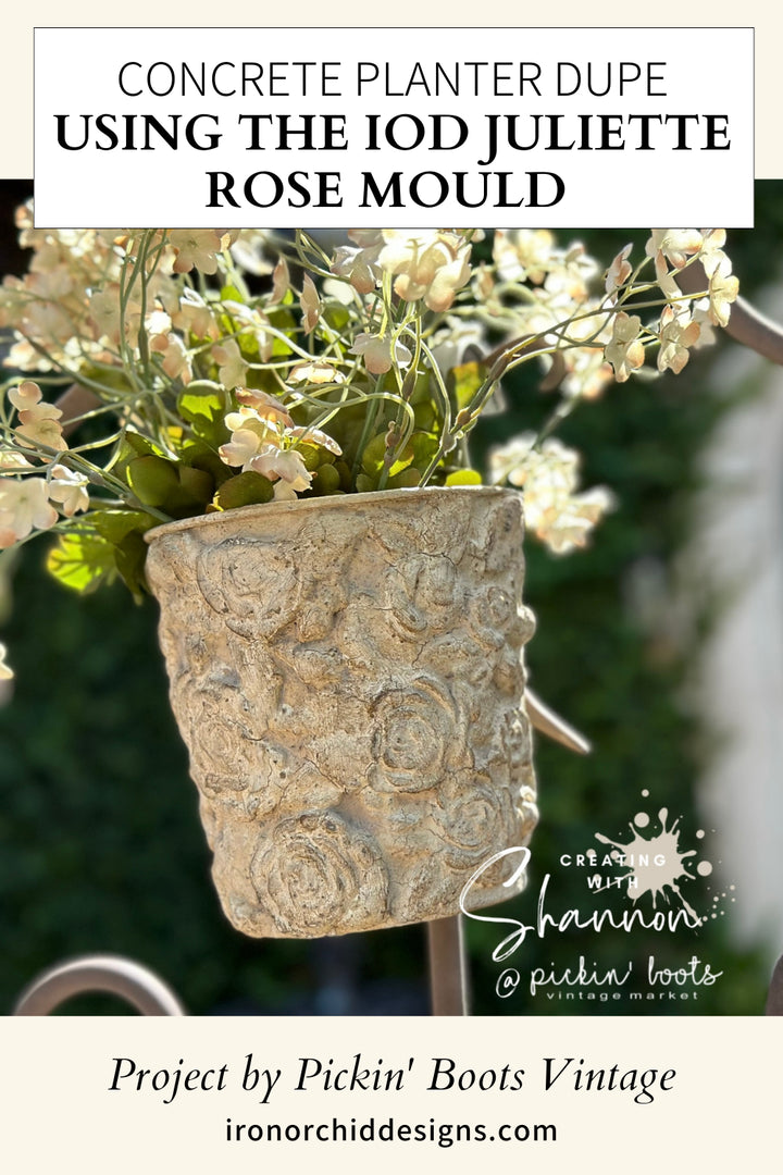 JULIETTE Mould by IOD (6"x10", 15.24cm x 25.4cm) - Rustic Farmhouse Charm