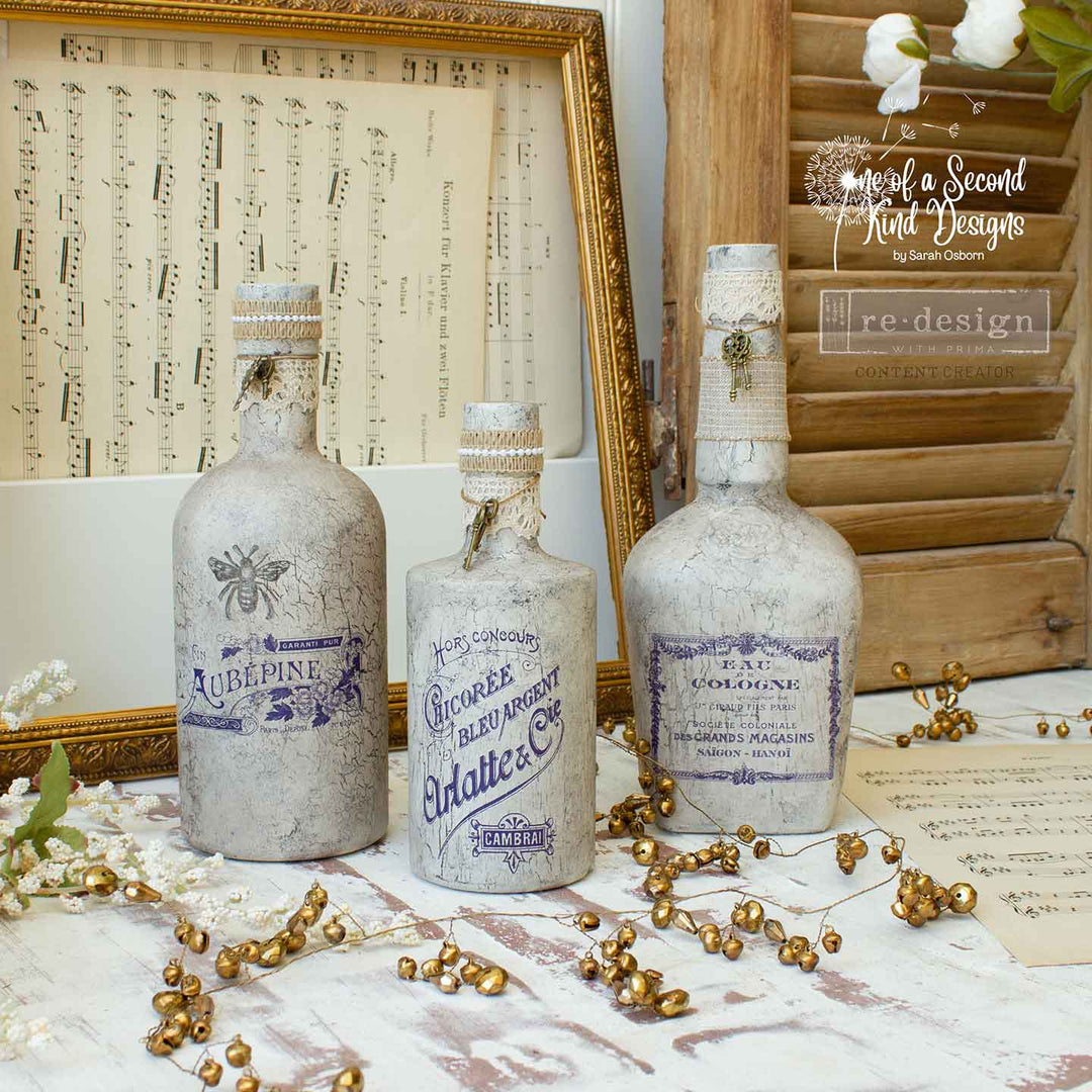 Redesign H20 Transfer - JUST LABELS (2 sheets, each 21.59cm x 27.94cm) - Rustic Farmhouse Charm