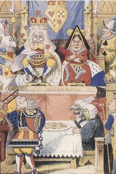 Decoupage Tissue Paper - King Queen Knave of Hearts Alice in Wonderland (25.4cm x 38.1cm) - Rustic Farmhouse Charm