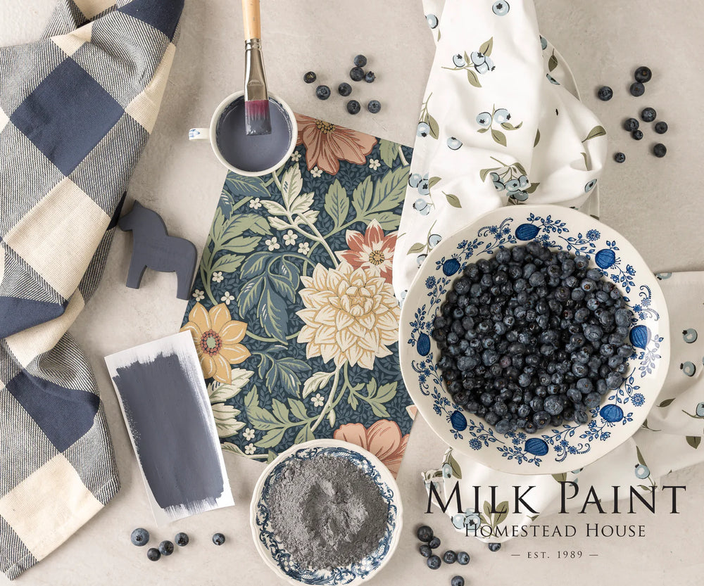 Homestead House Milk Paint - KURBITS INDIGO - Rustic Farmhouse Charm
