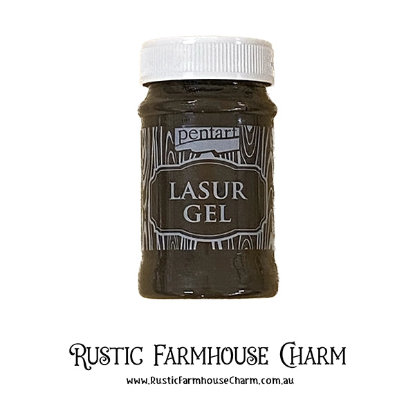 WALNUT Lasur Gel by Pentart 100ml - Rustic Farmhouse Charm
