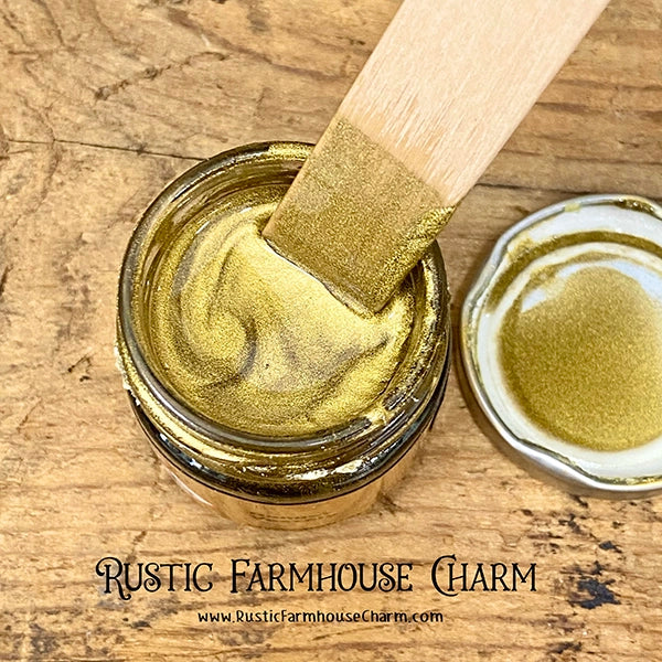 ANTIQUE GOLD Liquid Metal Paint by Pentart 30ml - Rustic Farmhouse Charm