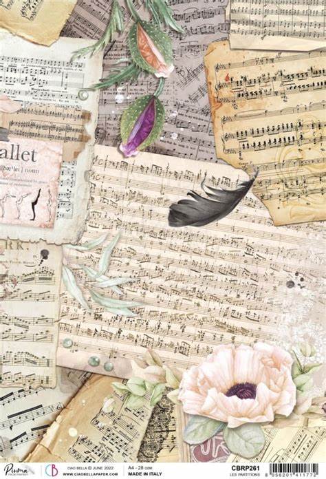 Ciao Bella Rice Paper - LES PARTITIONS (A4) - Rustic Farmhouse Charm