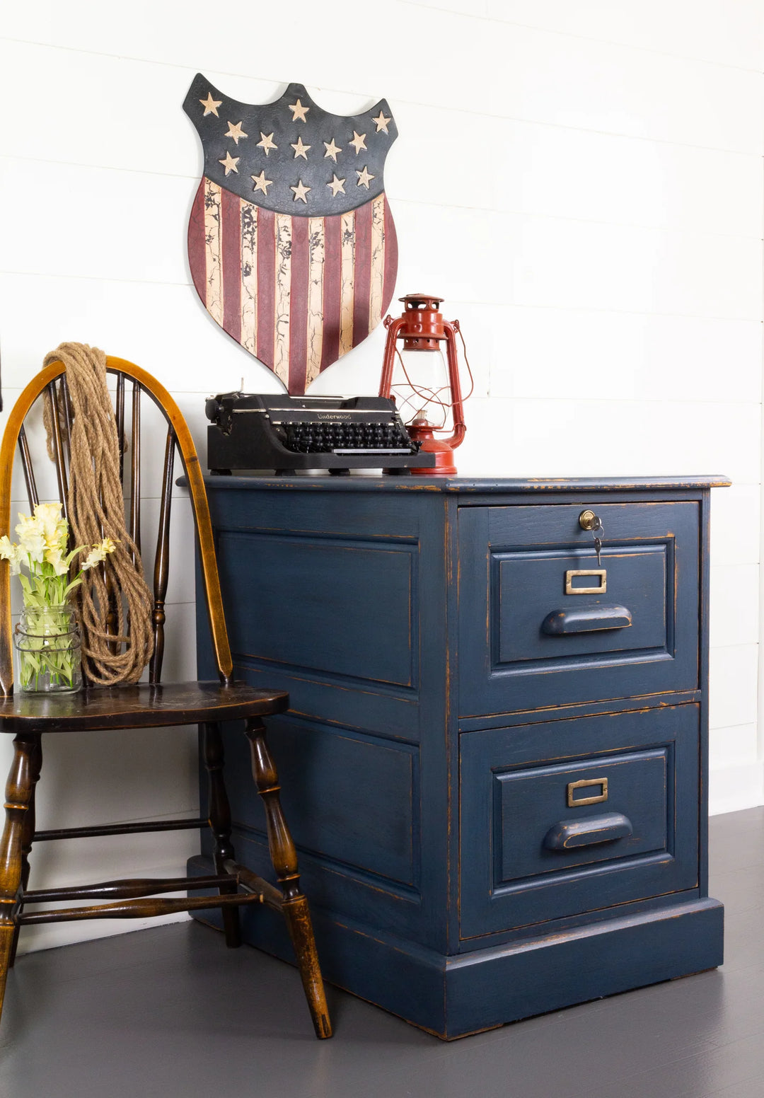 Homestead House Milk Paint - LIBERTY BLUE - Rustic Farmhouse Charm