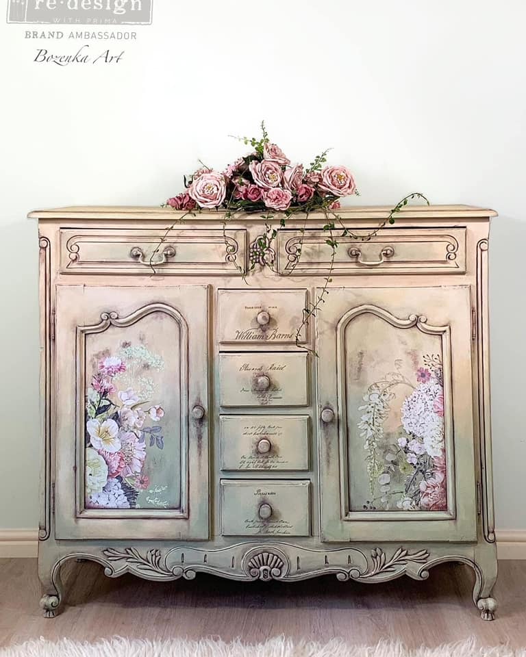 LIFE IN FULL BLOOM Redesign Transfer (60.96cm x 88.9cm) - Rustic Farmhouse Charm