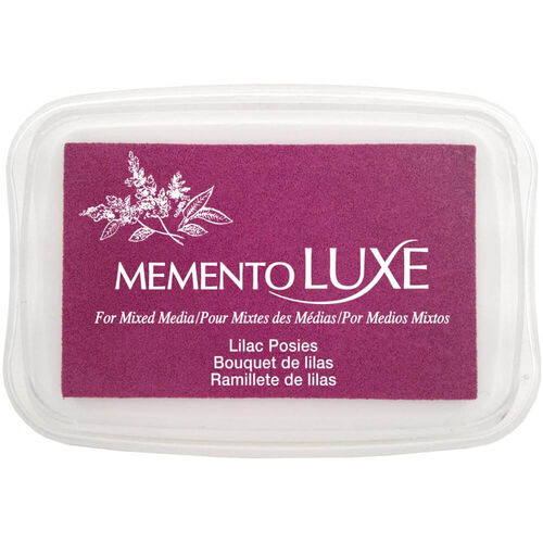 Tsukineko Memento Luxe Ink Pad - LILAC POSIES (great for fabrics!) - Rustic Farmhouse Charm