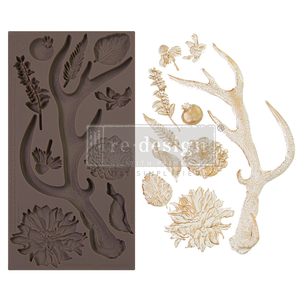 Redesign Mould - LOGGERS' LODGE 2 - Rustic Farmhouse Charm