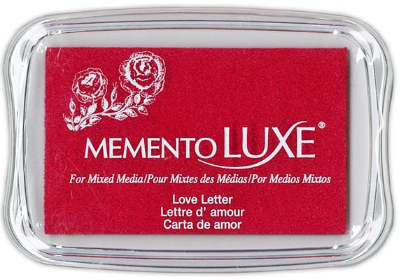 Tsukineko Memento Luxe Ink Pad - LOVE LETTER (great for fabrics!) - Rustic Farmhouse Charm