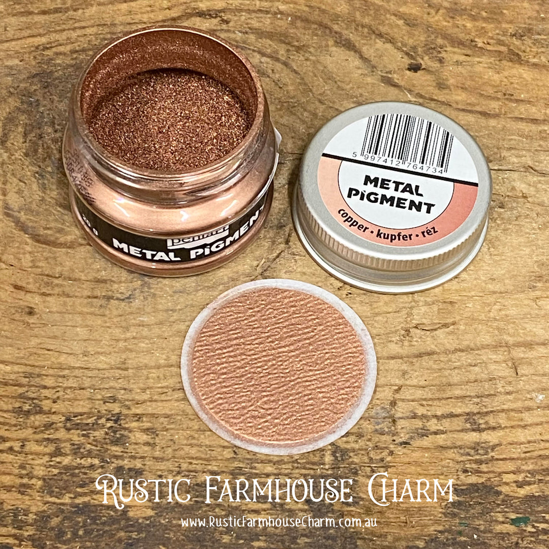 NEW! COPPER Metal Pigment Powder by Pentart 20g - Rustic Farmhouse Charm