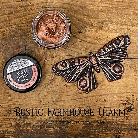 COPPER Metallic Wax Paste by Pentart 20ml - Rustic Farmhouse Charm