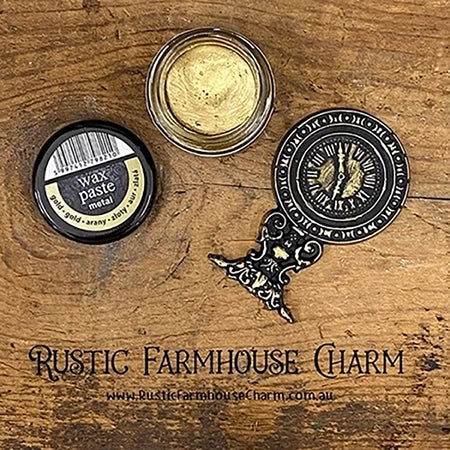 GOLD Metal Wax Paste by Pentart 20ml - Rustic Farmhouse Charm
