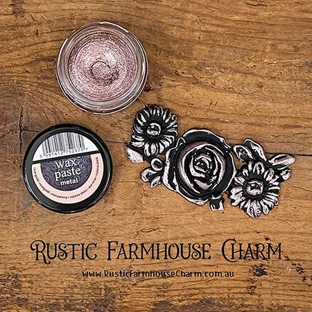 ROSE GOLD Metallic Wax Paste by Pentart 20ml - Rustic Farmhouse Charm