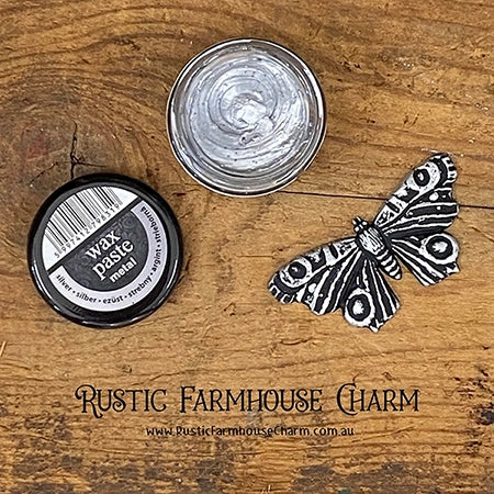 SILVER Metallic Wax Paste by Pentart 20ml - Rustic Farmhouse Charm