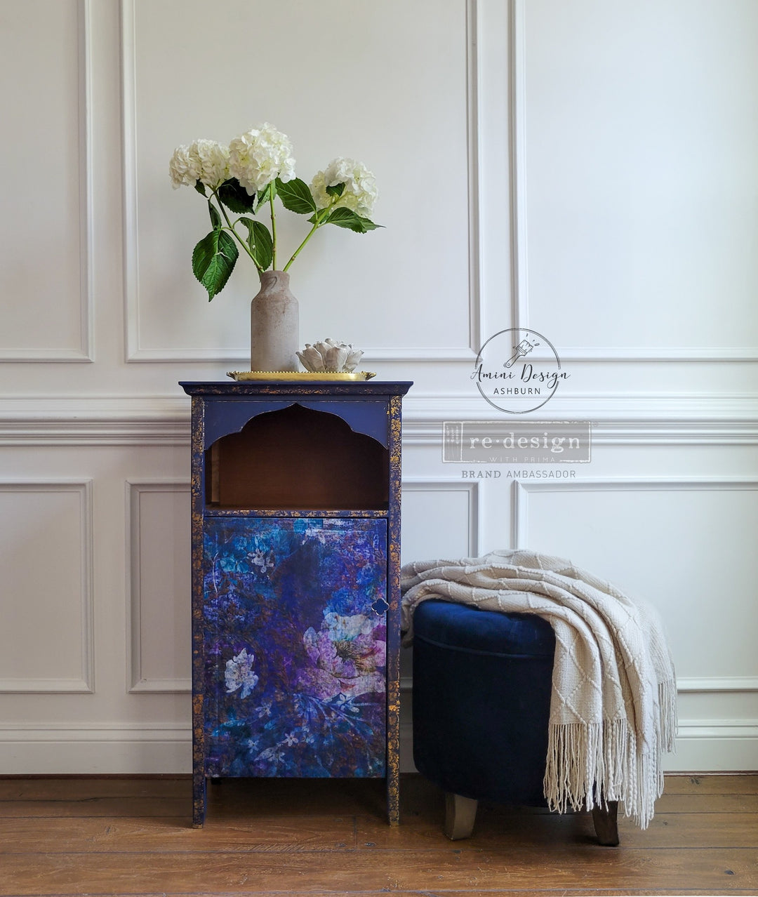 NEW! Redesign A1 Decoupage Fibre Paper - MAGICAL FLORAL (59.44cm x 84.07cm) - Rustic Farmhouse Charm