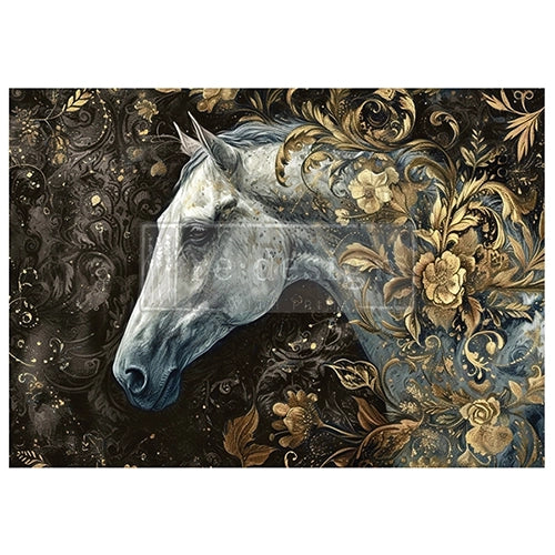 Redesign A1 Decoupage Fibre Paper - MAJESTIC GALLOP (59.44cm x 84.07cm) - Rustic Farmhouse Charm