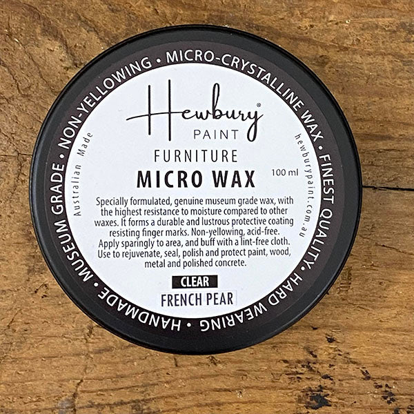 FURNITURE MICRO WAX - French Pear Scent by Hewbury Paint® - Rustic Farmhouse Charm