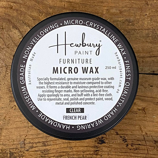FURNITURE MICRO WAX - French Pear Scent by Hewbury Paint® - Rustic Farmhouse Charm