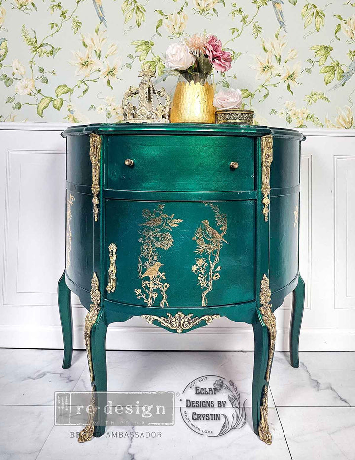 Redesign Middy Transfer - KACHA GOLDEN SERENADE (2 sheets, each 21.59cm x 27.94cm) - Rustic Farmhouse Charm