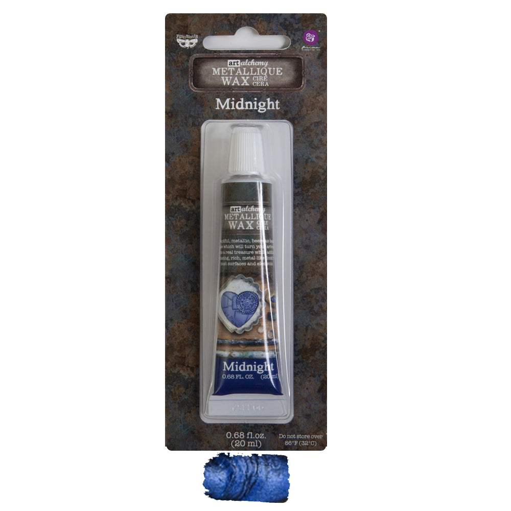 NEW! MIDNIGHT Finnabair Metallique Wax (Art Alchemy) - Rustic Farmhouse Charm