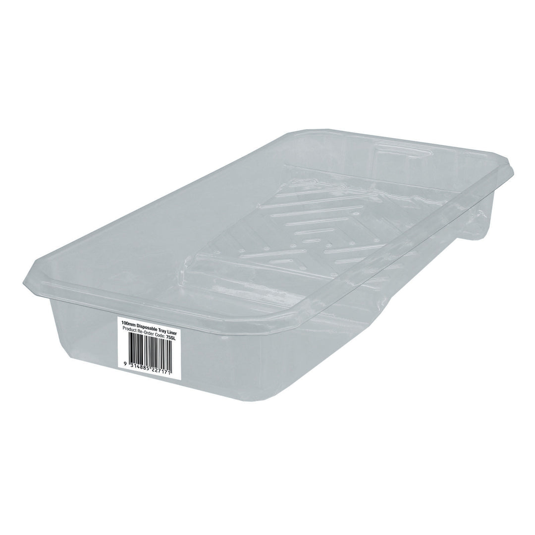 UNi-PRO 100mm Plastic Paint Tray + 5 Tray Liners - Rustic Farmhouse Charm