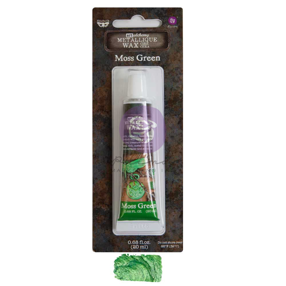 NEW! MOSS GREEN Finnabair Metallique Wax (Art Alchemy) - Rustic Farmhouse Charm