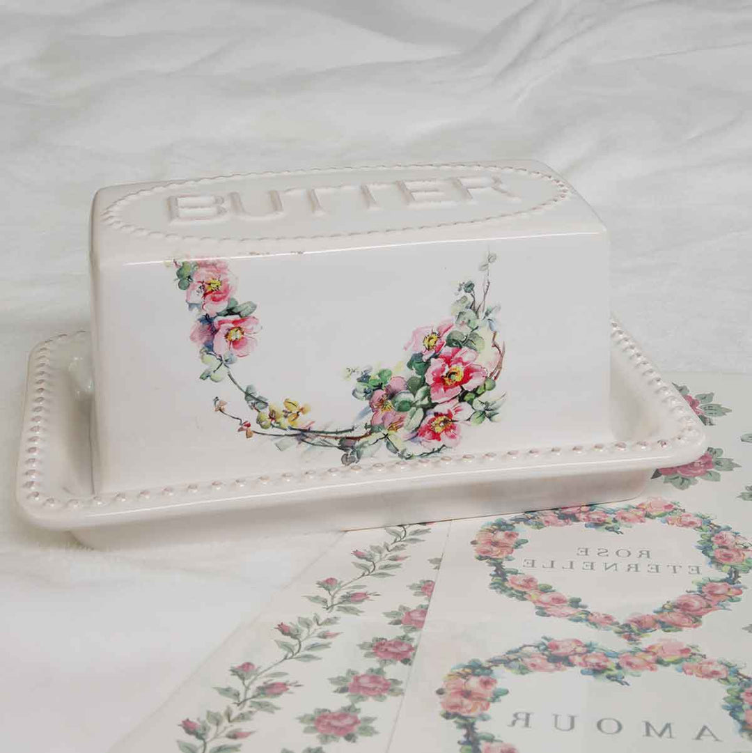 NEW! Redesign H20 Transfer - NOSTALGIC BLOOMS (2 sheets, each 21.59cm x 27.94cm) - Rustic Farmhouse Charm