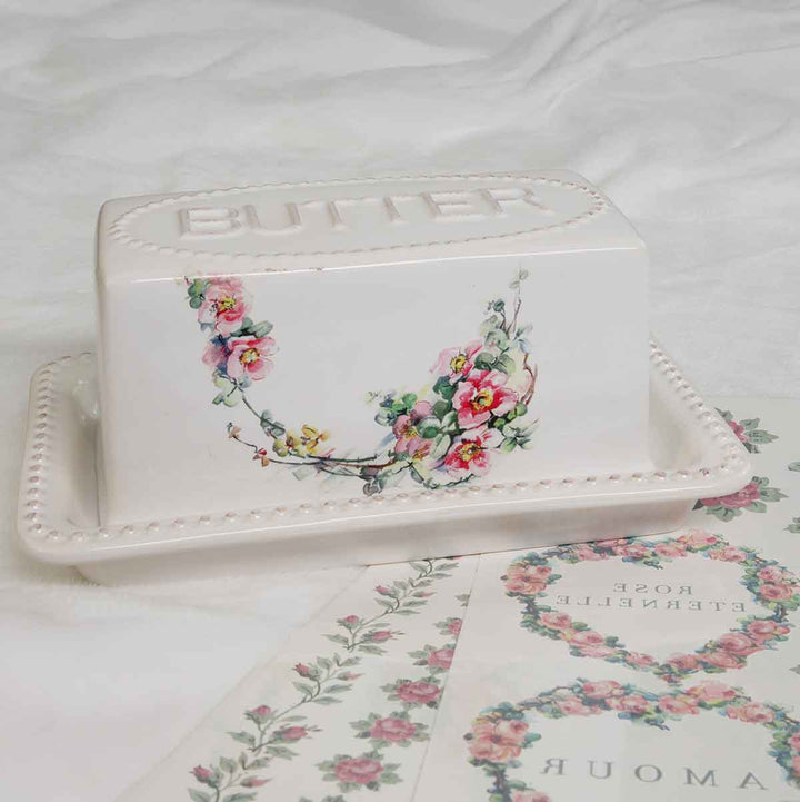 NEW! Redesign H20 Transfer - NOSTALGIC BLOOMS (2 sheets, each 21.59cm x 27.94cm) - Rustic Farmhouse Charm