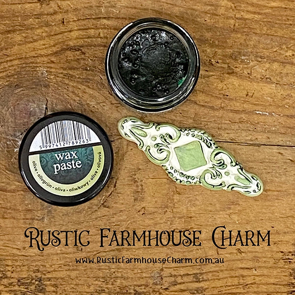 OLIVE Wax Paste by Pentart 20ml - Rustic Farmhouse Charm