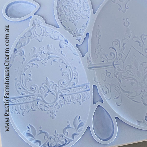 LaBlanche Mould - ORNAMENTAL EGGS (12.7 cm x 20.3 cm) - Rustic Farmhouse Charm