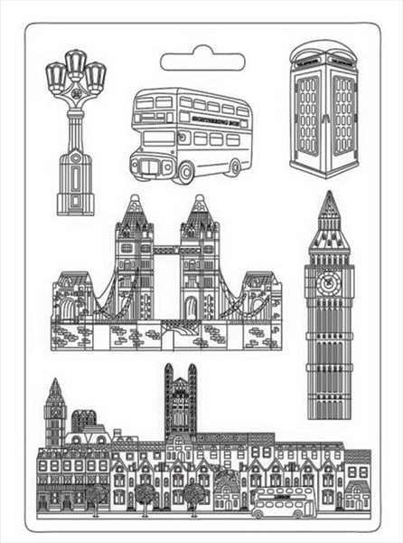 OUR WAY LONDON Soft Maxi Mould by Stamperia (A4) - Rustic Farmhouse Charm