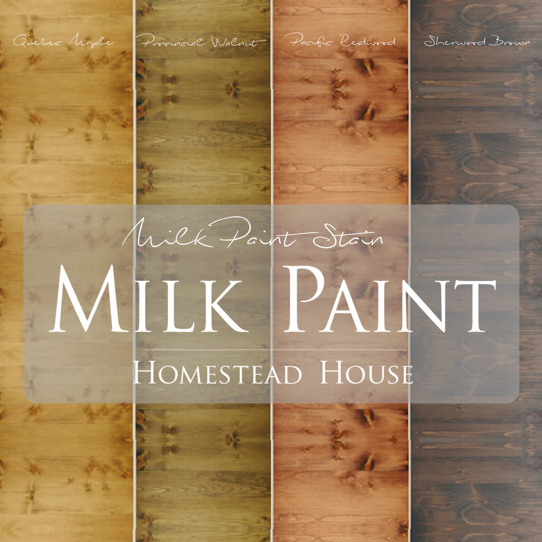 Homestead House Milk Paint Stain - PACIFIC REDWOOD - Rustic Farmhouse Charm