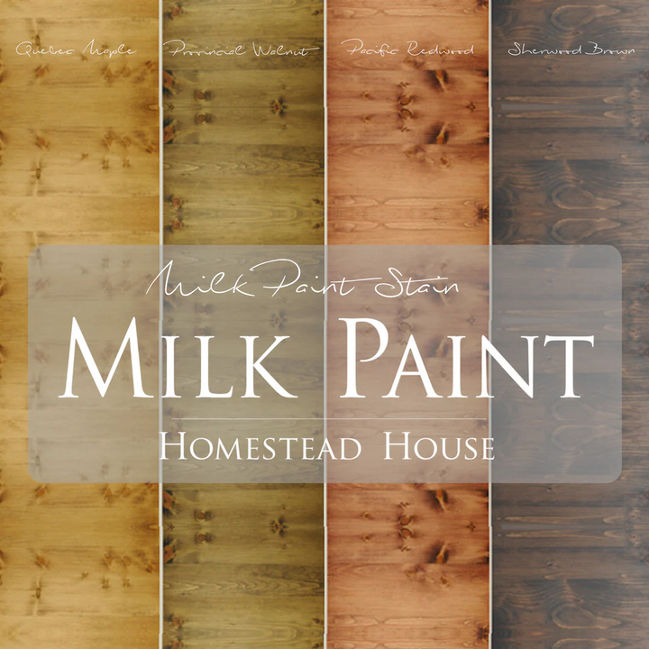 Homestead House Milk Paint Stain - PACIFIC REDWOOD - Rustic Farmhouse Charm