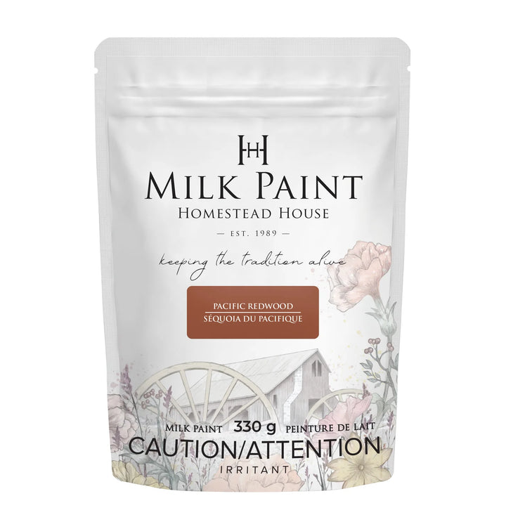 Homestead House Milk Paint Stain - PACIFIC REDWOOD - Rustic Farmhouse Charm