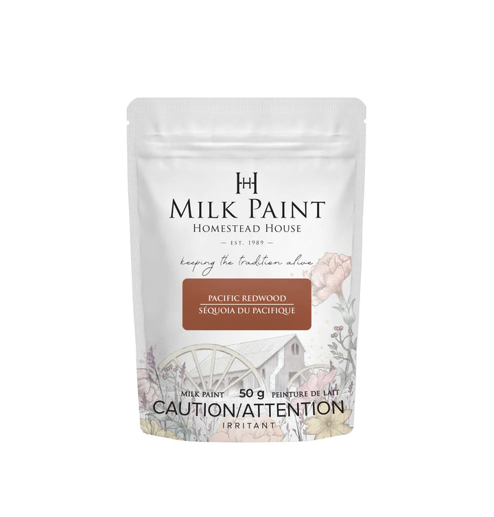 Homestead House Milk Paint Stain - PACIFIC REDWOOD - Rustic Farmhouse Charm